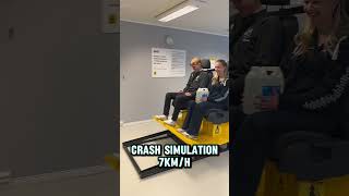 Car Crash Test 7 kmh MrTraffiQ Driving school Trafikkskole For educational purposes only [upl. by Figge135]