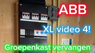 Groepenkast vervangen ⚡️ XL video 4  Elektricien  Amsterdam  ABB  Elektrotechniek [upl. by Felicie]