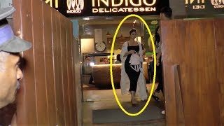 Ileana DCruz spotted at Indigo Delicatessan Restaurant in Mumbai [upl. by Kimmie58]