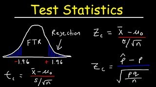 Test Statistic For Means and Population Proportions [upl. by Virgil]