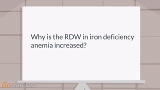 Why is the RDW increased in iron deficiency anemia [upl. by Holland873]