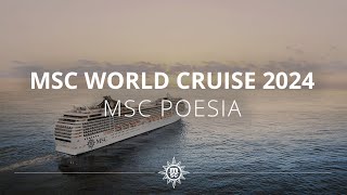 MSC World Cruise 2024 an Bord der MSC Poesia [upl. by Gardia]