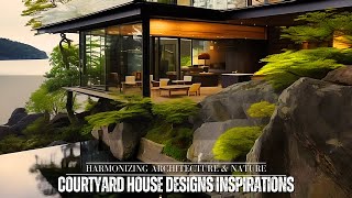 Courtyard House Designs Inspirations  Harmonizing Of Nature amp Architecture [upl. by Mandal]