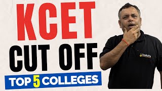 KCET 2024 Top 5 Colleges Cut Off Seat Matrix Coursewise  RV BMS MSRIT PESIT Cut Off [upl. by Hannan930]