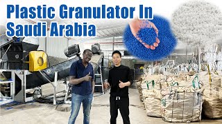 Plastic Granulator In Saudi Arabia  How Its Made Recycled Pellets [upl. by Yasnyl]