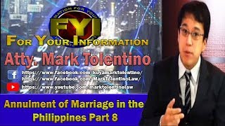 FYI Annulment of marriage in the Philippines Part 8 [upl. by Mcconnell]