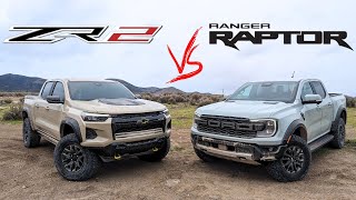 2024 Ranger Raptor vs 2024 Colorado ZR2 Offroading [upl. by Bernardo]