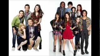 iParty With Victorious  Leave It All To Shine  iCarly Cast amp Victorious Cast [upl. by Nesyrb]