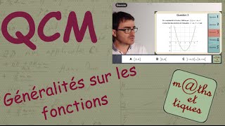 QCM  Généralités sur les fonctions  Seconde [upl. by Jany]