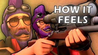 How it FEELS to Play Sniper in TF2 [upl. by Enileve]