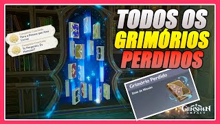 ENCONTRE TODOS OS 8 GRIMÓRIO PERDIDO  8 ESTANTE MISTERIOSA  GENSHIN IMPACT [upl. by Gonzales]