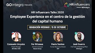 HR influencers Talks 2020  Employee Experience en el centro de la gestión del capital humano [upl. by Yuji]