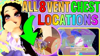 All 8 CHEST LOCATIONS in VENT MAZE Full Tutorial  Royale High Campus 3 Bathing Quarters [upl. by Keslie]