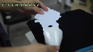 UNEWPRINT dark inkjet heat transfer paper for cotton fabric Tshirt how to make Tshirt [upl. by Icyak]