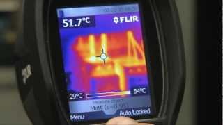 Spot Pyrometer versus Thermal Image [upl. by Eidnak852]