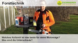 Welches Kettenöl ist das Beste für deine Motorsäge und wo sind die Unterschiede [upl. by Olney365]