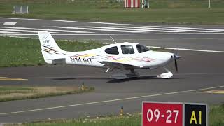 N141HT Cirrus SR22 Turbo at Gloucestershire Airport  Staverton 9th July 2023 [upl. by Lien714]