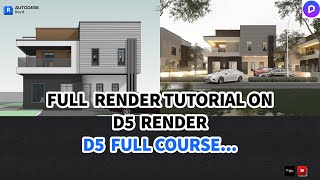 D5 Render Full Beginners Tutorial  Contemporary Duplex  D5 Rendering Tutorial Video [upl. by Nyssa907]