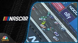 NASCAR Xfinity race at Martinsville turns into pileup brings out red flag  Motorsports on NBC [upl. by Baer]