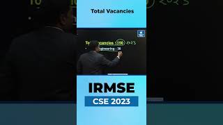 IRMSECSE Prelims 2023  Total Vacancies of IRMS Explained By B Singh Sir CMD NEXT IAS [upl. by Annatnom]