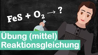 Reaktionsgleichung mittel EisenIIsulfid  Sauerstoff zu EisenIIIoxid  Schwefeltrioxid [upl. by Major]