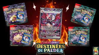 Ouverture Pokémon Déstinées De Paldéa Tripacks DE FEU  DRACAUFEU [upl. by Enait]