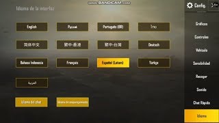 COMO CAMBIAR EL IDIOMA DE PUBG MOBILE A ESPAÑOL 💪 [upl. by Aelyak]