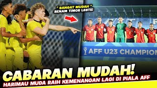 Malaysia B23 Kembali Raih Kemenangan Lawan Timor Leste di Piala AFF U23 2023 [upl. by Tayib]