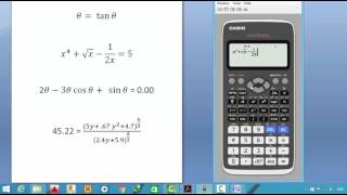 حل المعادلات غير الخطية باستخدام الآلة الحاسبة solving nonlinear eqns by calculator [upl. by Farmann538]