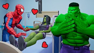 Hulk x Spider Man in Granny Hopital  Funny Horror Animation [upl. by Elise]