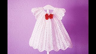 Vestido blanco a crochet muy fácil y rápido crochet ganchillo [upl. by Welsh]