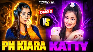 PN KIARA ❤ vs CUTE V BADGE GIRL YOUTUBER 😍  GARENA FREE FIRE [upl. by Mauchi439]