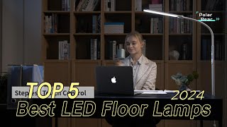 TOP 5 Best LED Floor Lamps for Living Room 2024 [upl. by Sergu]