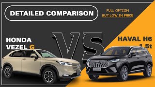 Haval H6 vs Honda Vezel  Detailed Comparison [upl. by Nalyk]