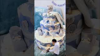 Nappy Cake 🫶 shortsyoutube craftideas diycrafts babyshorts [upl. by Aivat]