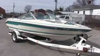 1990 Sea Ray 180 runabout boat with 43 liter V6 inboard walkthrough tutorial [upl. by Ternan]