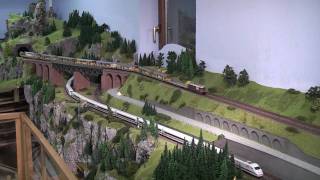 PMW Winnenden eV Modelleisenbahn Züge auf der Clubanlage [upl. by Everson]