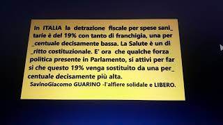 Aumentare la detrazione per spese MEDICHE lattuale 19  franchigia è decisamente basso [upl. by Ola273]