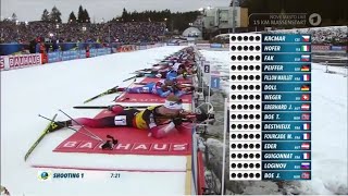 Biathlon  quotNové Město 2018quot  Massenstart Herren  Mass Start Men [upl. by Immanuel]