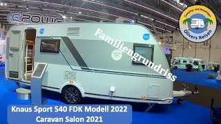 Vorstellung Knaus Sport 540 FDK Modell 2022  Caravan Salon 2021 [upl. by Collie]