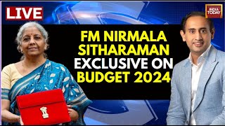 Rahul Kanwal LIVE Nirmala Sitharaman Exclusive On Budget 2024 LIVE  Budget 2024 Highlights LIVE [upl. by Aradnahc]