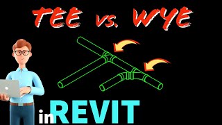 How to use Sanitary Tee vs Wye Fittings in Revit [upl. by Atsyrhc]