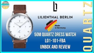 Great German Microbrand  Lilienthal Berlin L1 50m Quartz L01101FBA Unbox amp Review [upl. by Ailet]