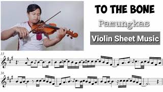 To The Bone  Pamungkas  Violin Cover With Sheet Music [upl. by Crary404]