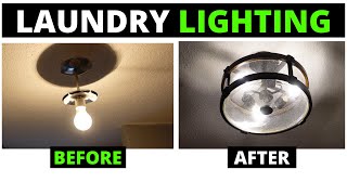 Laundry Room Light Install [upl. by Tommie]