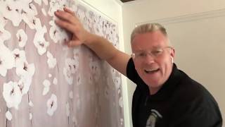 How to Install Peel and Stick Wallpaper Correctly  Spencer Colgan [upl. by Hands]