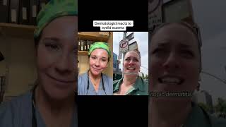 Dermatologist reacts to eyelid eczema 🎥• Hillary P eczema gelnails [upl. by Annait]