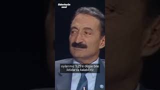 Bülent Ecevit Bu seçim sistemi dünyanın en adaletsiz seçim sistemidir 1991 reels politics [upl. by Eeresid61]