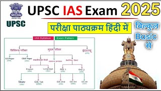 UPSC Syllabus 2025 In Hindi  UPSC Syllabus and Exam Pattern  basic Information of UPSC Syllabus [upl. by Ayetal]