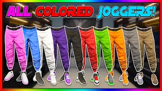 NEW SOLO GTA 5 HOW TO GET ALL COLORED JOGGERS AFTER PATCH 169  GTA Online [upl. by Eemiaj]